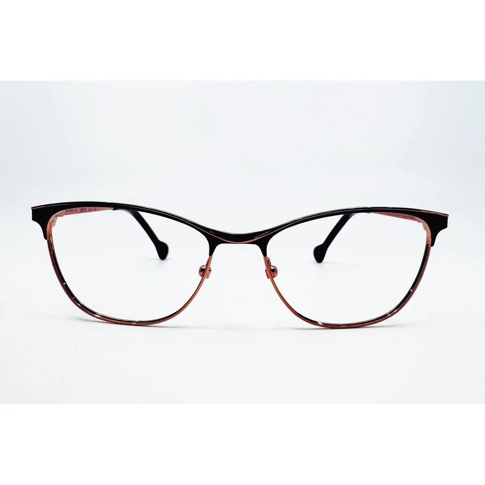 Lisa Loeb Beyond 16 Eyeglasses Women Berry Rose Gold Cat Eye 48-14-130